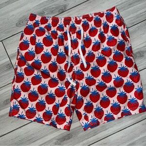Hanna Anderssen Strawberry Print Swim Shorts